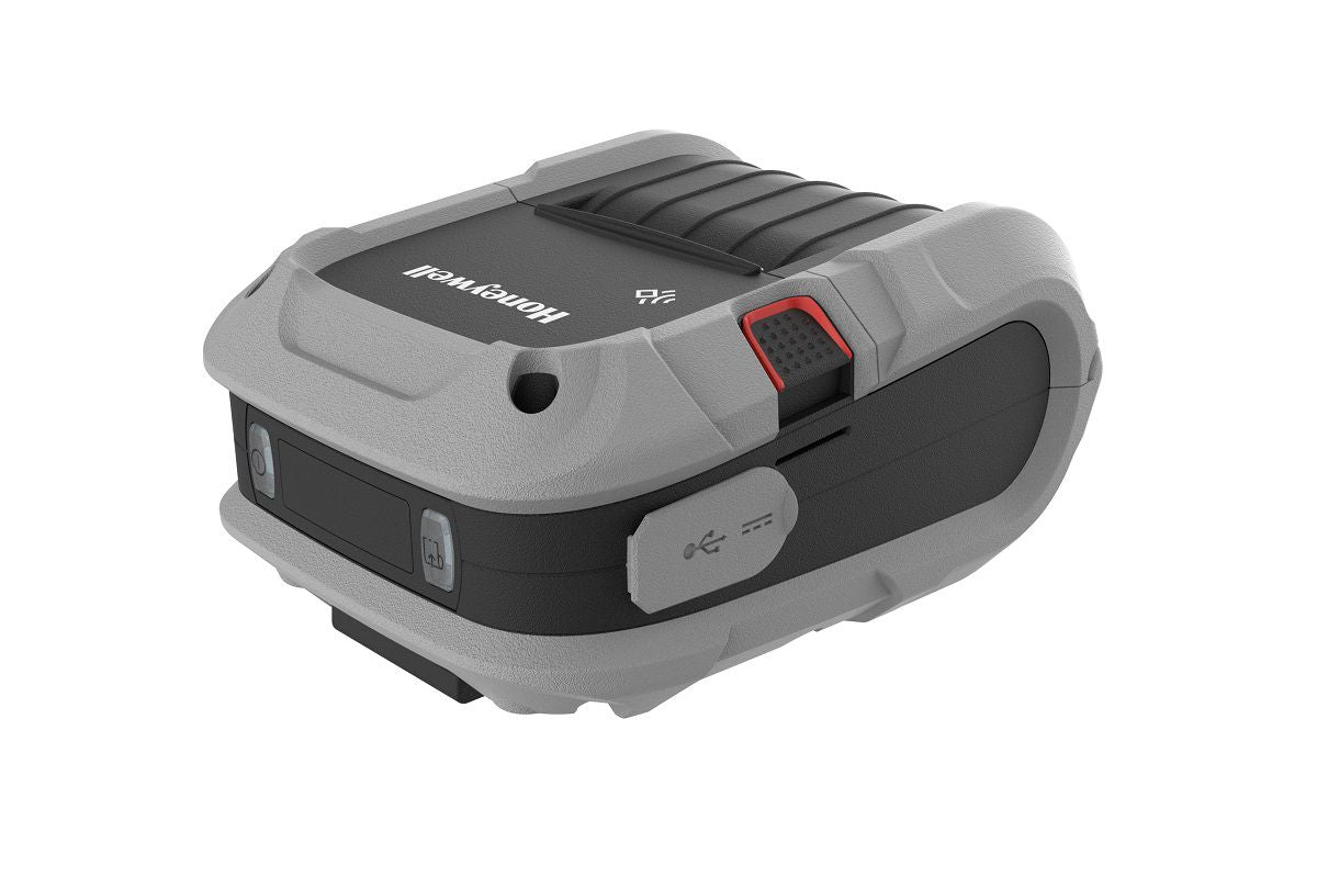 Honeywell RP2F 2-inch mobile linerless label and receipt printer, Bluetooth 5 + Wi-Fi 5 (RP2F0001D20) – top 3/4 view