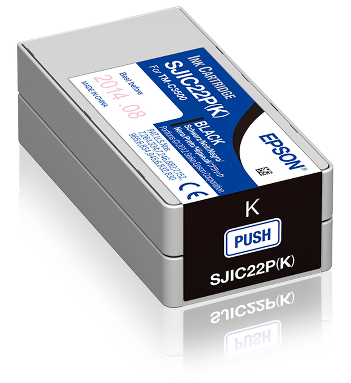Epson SJIC22P(K) black ink cartridge C33S020601 for ColorWorks C3500