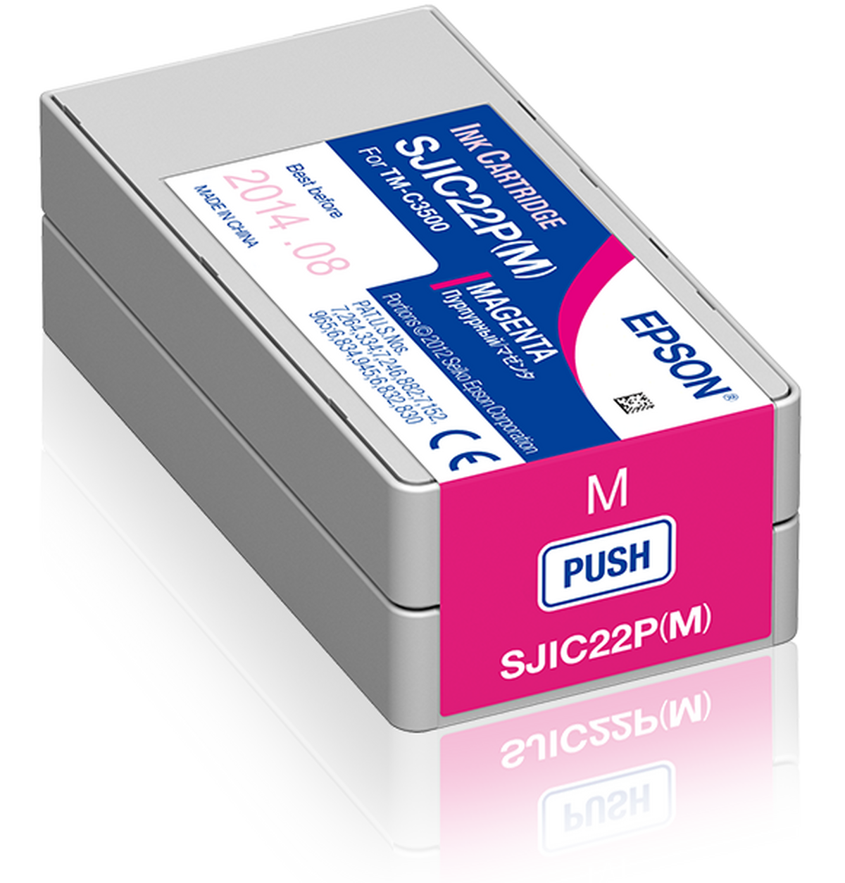 Epson SJIC22P(M) magenta ink cartridge C33S020603 for ColorWorks C3500