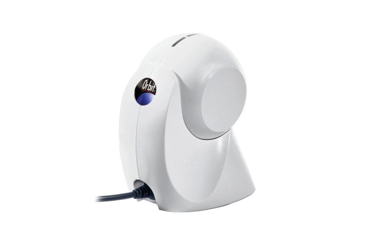 Honeywell Orbit 7190g hybrid presentation scanner, white, USB kit (7190G-0USBX-0) – rear 3/4 view