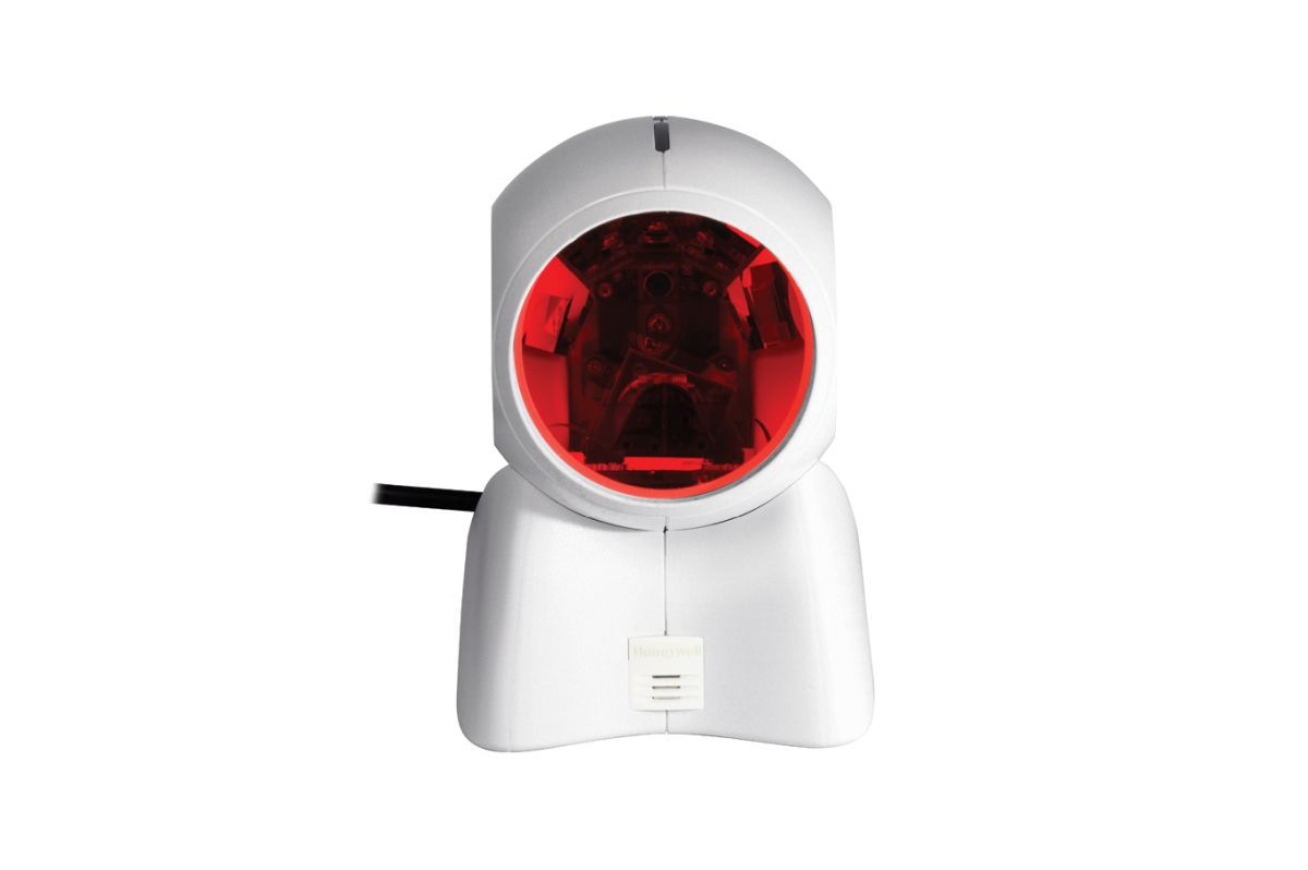 Honeywell Orbit 7190g hybrid presentation scanner, white, USB kit (7190G-0USBX-0) – front view