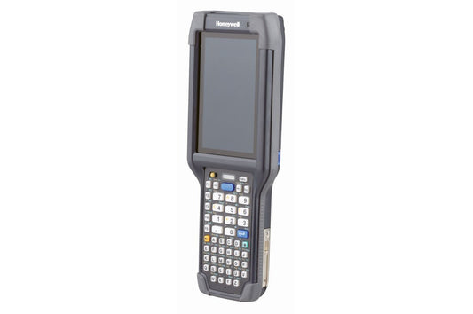 Honeywell CK65 rugged Android mobile computer, 51-key alphanumeric keypad, long range FlexRange 2D imager, Wi-Fi only (CK65-L0N-BLN210E) – angled view