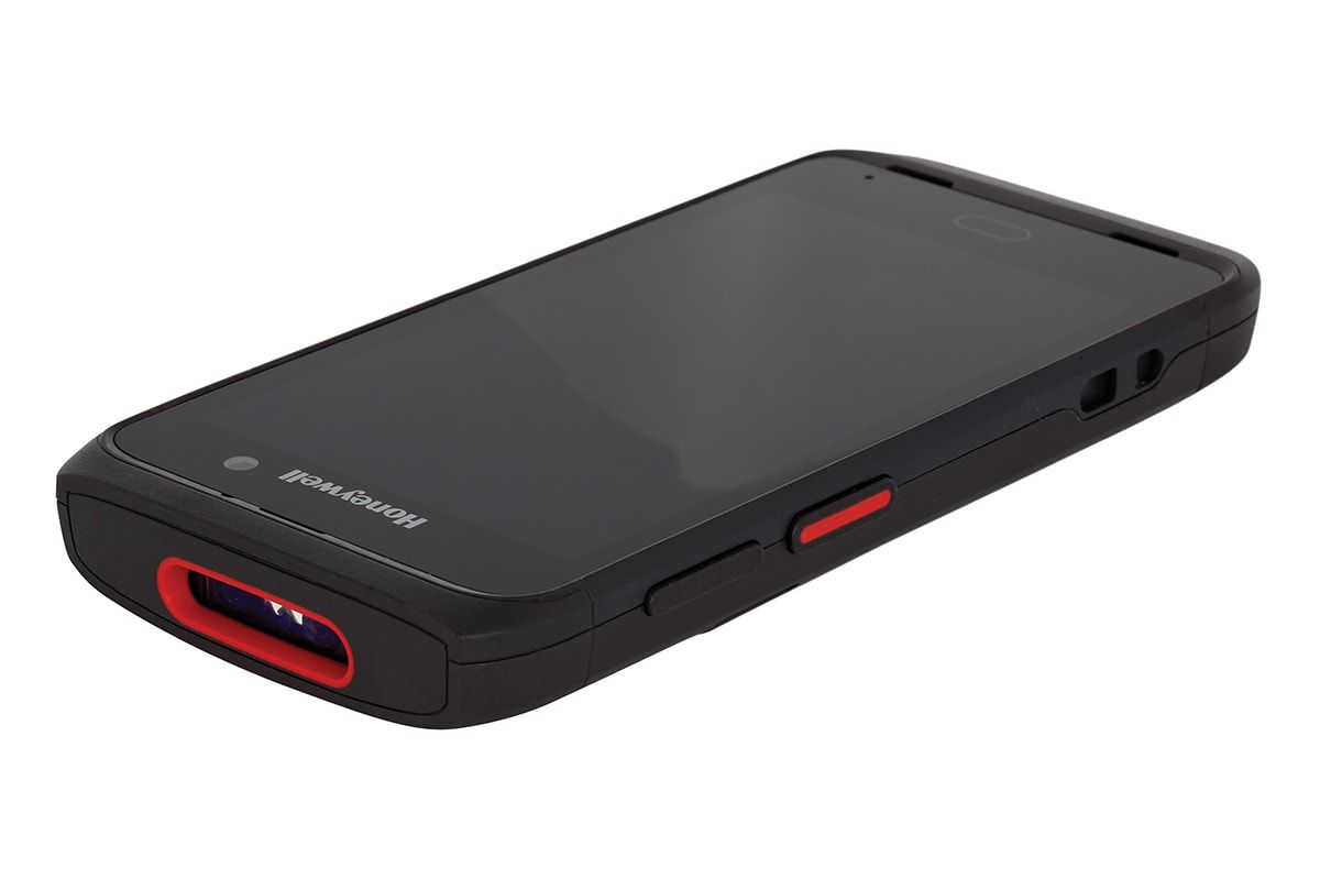 Honeywell CT40 Android mobile computer, FlexRange 2D imager (CT40-L1N-28C11BE) – angled top view