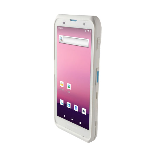 Honeywell ScanPal EDA52-HC healthcare mobile computer, white disinfectant-ready housing, N3601 2D imager (EDA52-0HA731N21RK) – angled view
