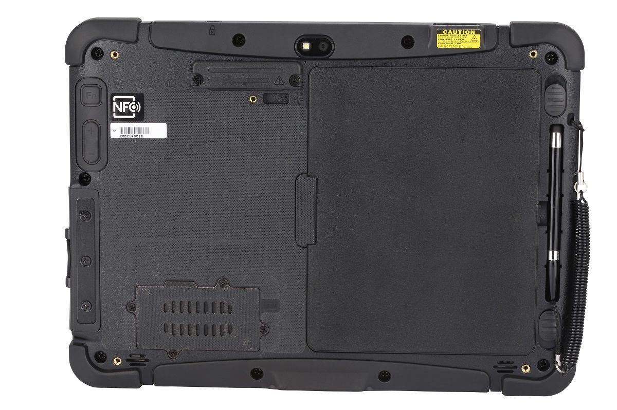 Honeywell RT10A 10.1" rugged Android tablet with N6803 FlexRange imager, Wi-Fi (RT10A-L0N-18C12E0E) – back view