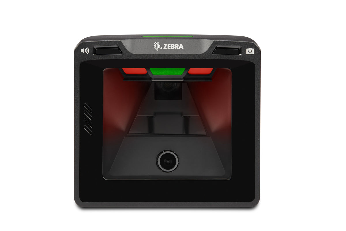 Zebra SP7208-V vertical presentation scanner with Checkpoint EAS, color camera (SP7208-SV00004CCWW) – front view