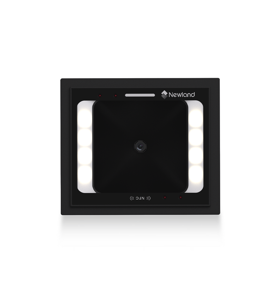 Newland FM3281 Grouper fixed-mount 2D scanner with NFC, USB kit (NLS-FM3281-NFC-20) – top view of the scan window