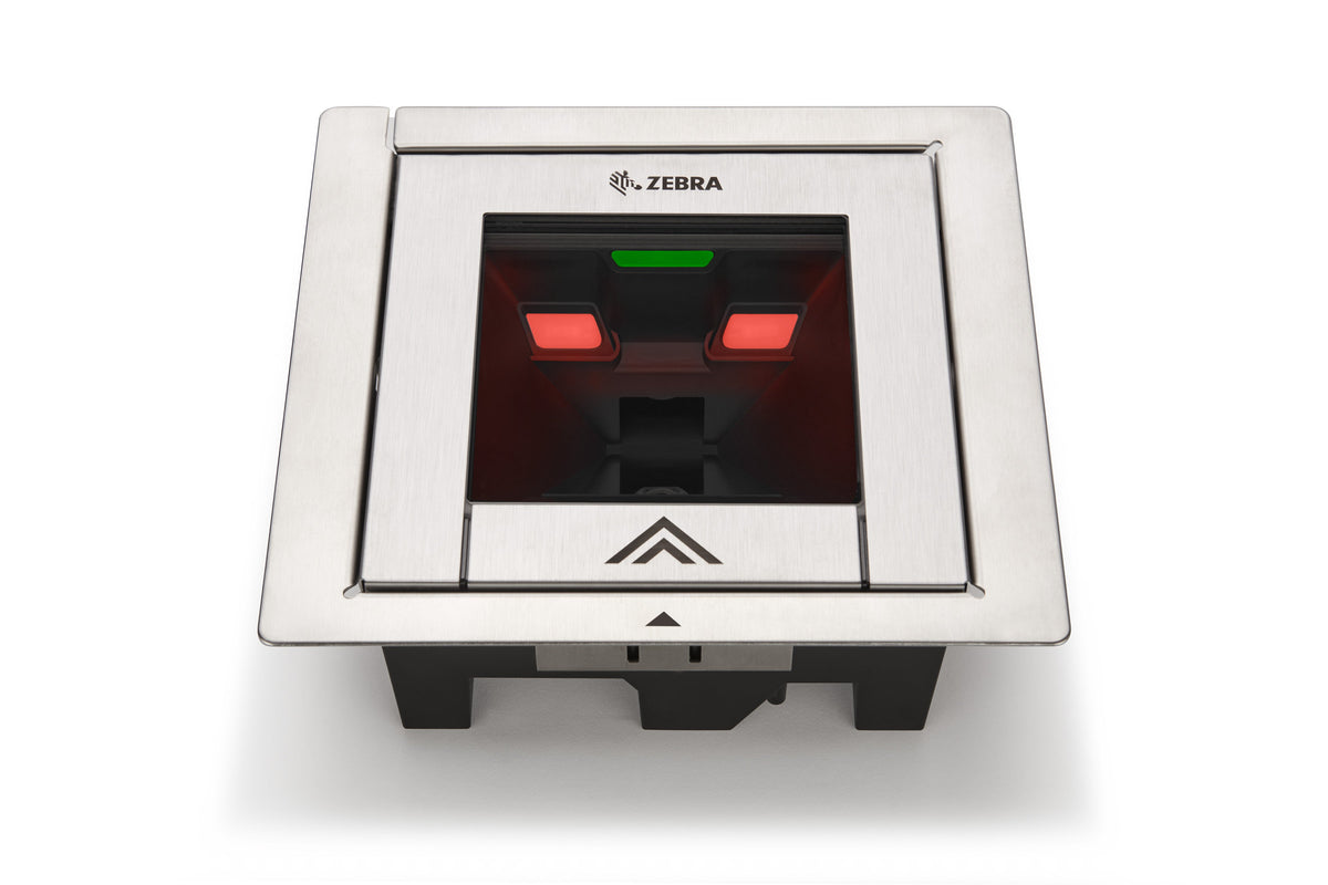 Zebra SP7208-H horizontal in-counter scanner with Sensormatic EAS, DLC glass (SP7208-SH00004DSWW) – top view of the scan window