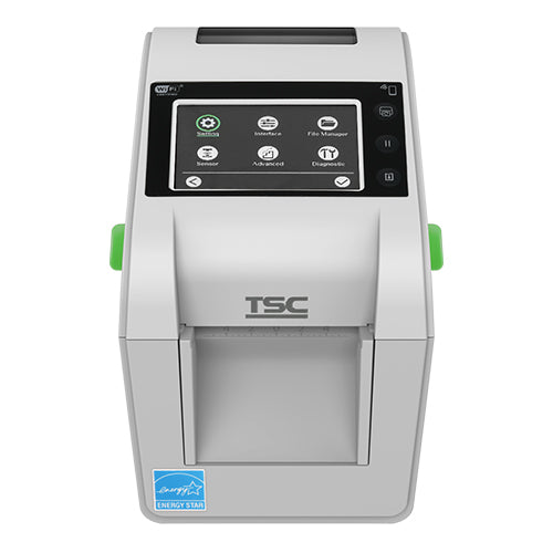 TSC DH220THC 2-inch healthcare desktop direct thermal label printer, 203 dpi, touch display, white (DH220HC-A001-0002) – detail view