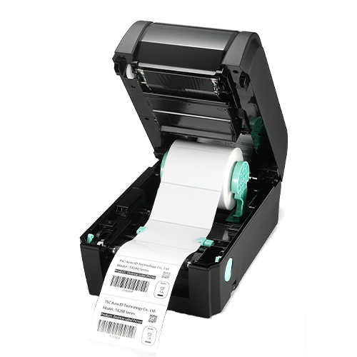 TSC TX210 4-inch desktop thermal transfer label printer, 203 dpi, colour LCD, black (TX210-A001-1203) – detail view