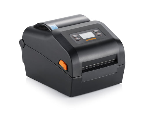 BIXOLON XD5-43IId 4-inch direct thermal desktop label printer, LCD, black (XD5-43IIdOEWK/BEG) – front view