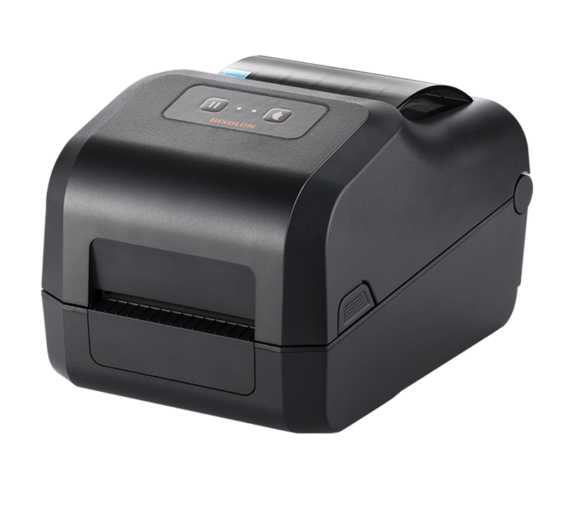 BIXOLON XD5-43IIt 4-inch thermal transfer desktop label printer, black (XD5-43IItEWK/BEG) – front view