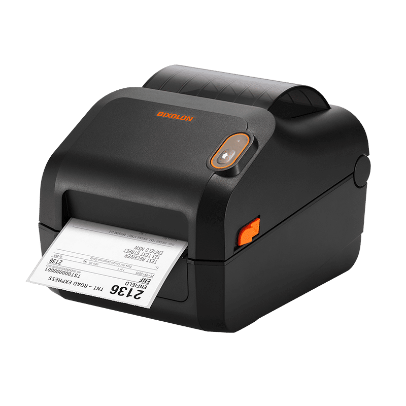 BIXOLON XD3-40d 4-inch direct thermal desktop label printer, black (XD3-40DK/BEG) – detail view