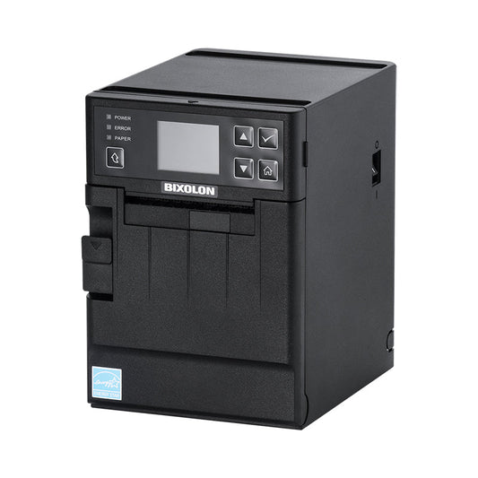 BIXOLON SRP-S300II 3-inch linerless label & receipt printer, black (SRP-S300IIXK/BEG) – front view