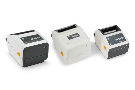 Zebra ZD421d-HC healthcare desktop label printer, white, 203 dpi, USB + Ethernet (ZD4AH42-D0EE00EZ) – ZD400 healthcare series