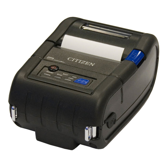 Citizen CMP-20II 2-inch mobile receipt printer, Wi-Fi, black (CMP20IIWUXCX) – 3/4 view