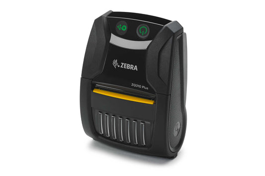 Zebra ZQ310 Plus mobile receipt printer, outdoor model, Bluetooth, linerless (ZQ31-A0E14TE-00) – 3/4 view