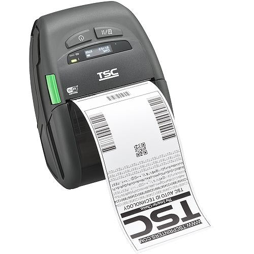 TSC Alpha-30R Basic 3-inch mobile receipt printer, Bluetooth, black (A30RB-A001-0002) – printing a shipping label