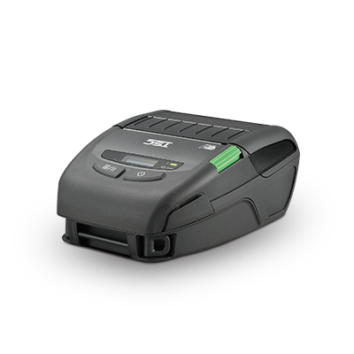 TSC Alpha-30R Basic 3-inch mobile receipt printer, Wi-Fi and Bluetooth, linerless platen, black (A30RB-A001-1012) – 3/4 view