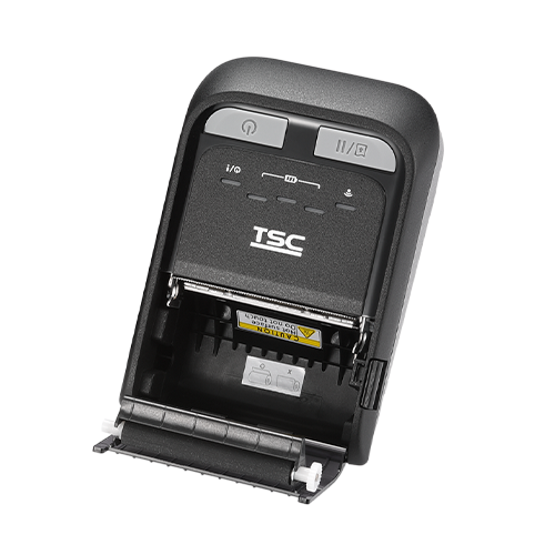 TSC TDM-20 2-inch mobile receipt and label printer, MFi Bluetooth for iOS, black (99-082A102-0002) – open media cover