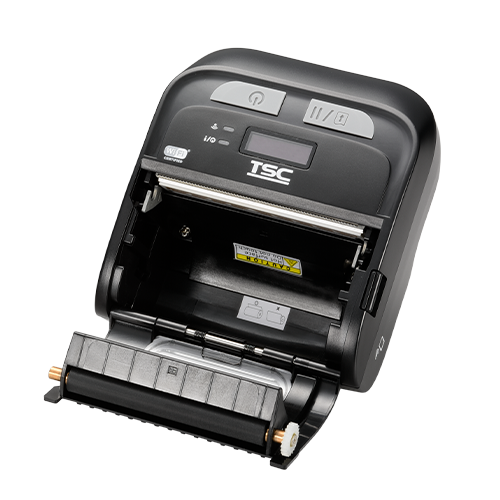 TSC TDM-30 3-inch mobile receipt and label printer, Bluetooth, black (99-083A401-0012) – open media cover
