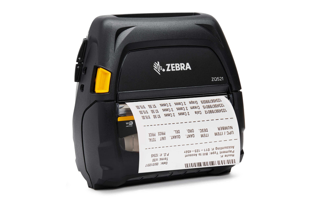 Zebra ZQ521 mobile receipt and label printer, black, Bluetooth (ZQ52-BUE000E-00) – printing labels