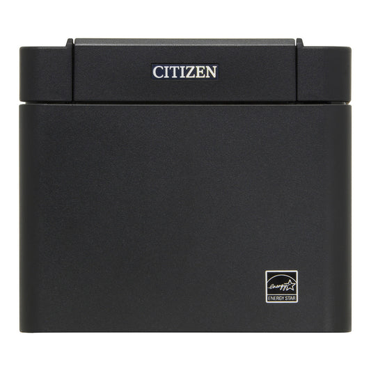 Citizen CT-E601 POS receipt printer, black (CTE601XNEBX) – front view
