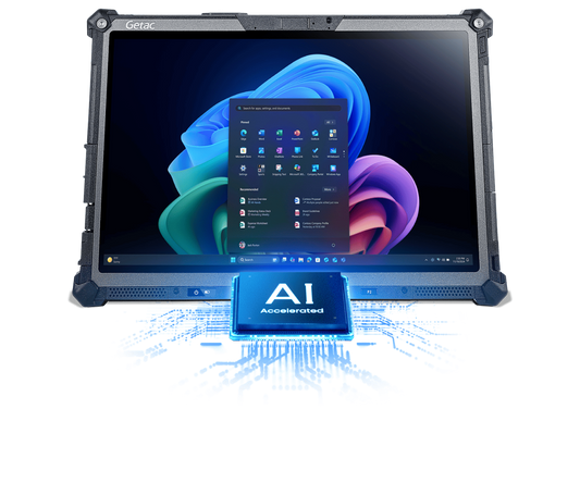 Getac F120 rugged 12-inch AI tablet, 5G (FW1764GI1BXX) – front view