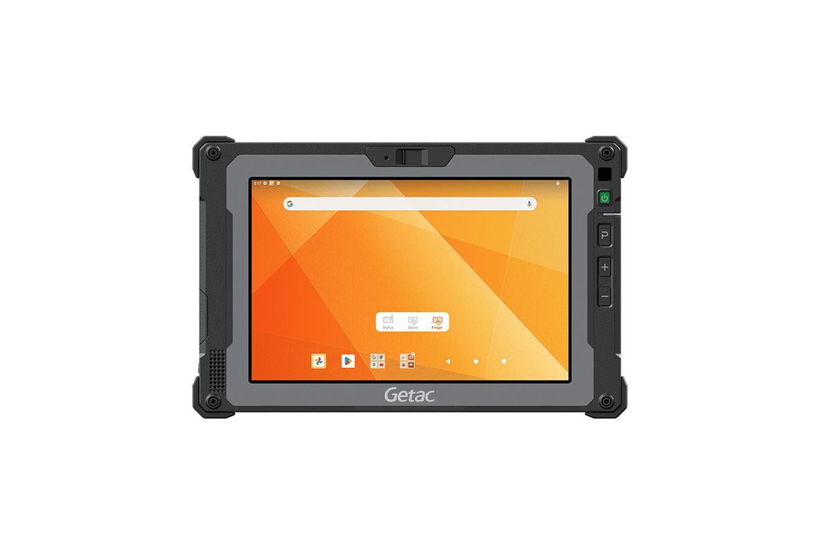 Getac ZX80 8" rugged Android tablet, without barcode scanner (Z8A7LXGX1EXC) – front view
