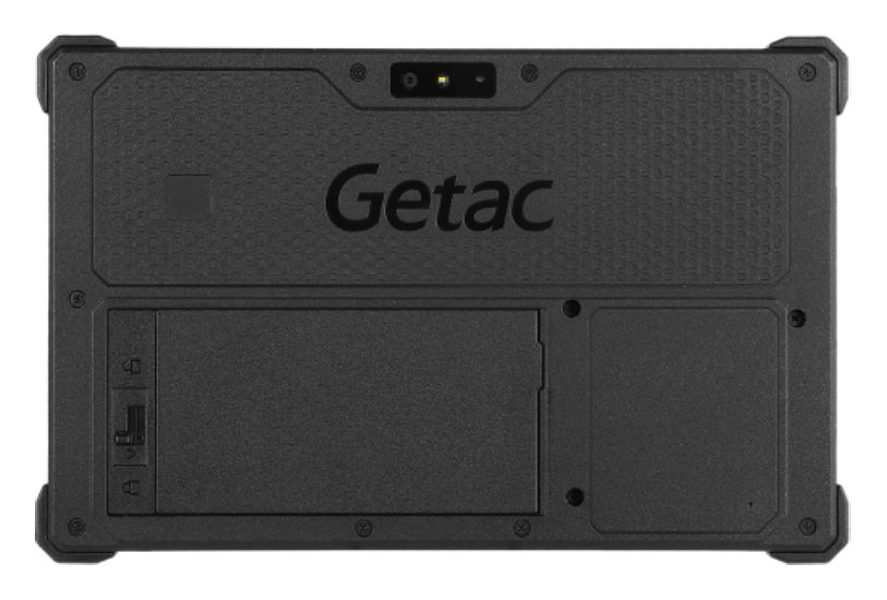 Getac ZX80W 8" rugged Windows tablet, hot-swappable battery (Z8A7WXGI27XX) – back view