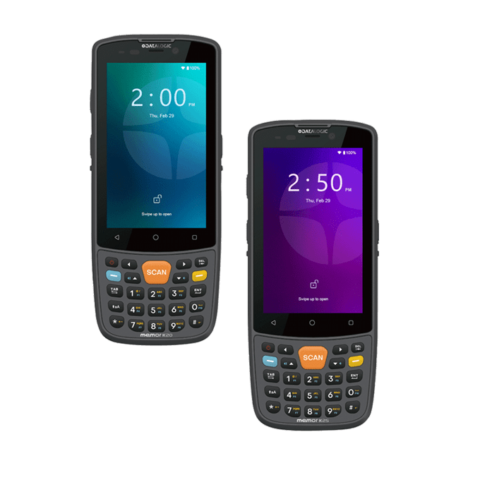 Datalogic Memor K20 Android keypad mobile computer, Wi-Fi, 2D imager (946200001) – front and angled view