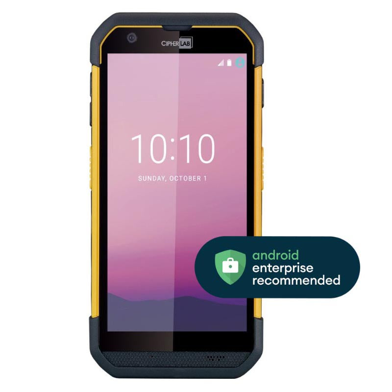 CipherLab RS36 Android touch mobile computer, Wi-Fi + 4G LTE, 2D imager (SE5500) (AS36E4AF4EUG1) – front view