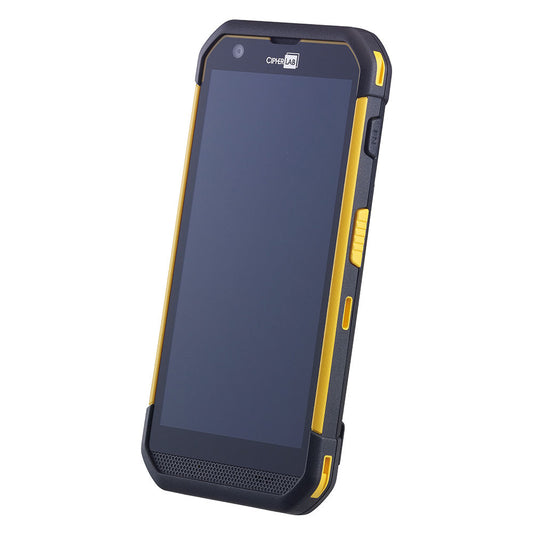 CipherLab RS36 Android touch mobile computer, Wi-Fi + 4G LTE, 2D imager (SE5500) (AS36E4AF4NSG1) – angled front view