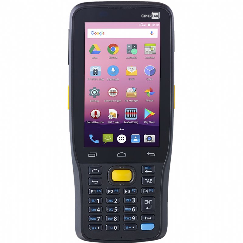 CipherLab RK25 rugged Android mobile computer, 28-key numeric keypad, medium-range 2D imager (AK25NMLDFNSP1) – front view