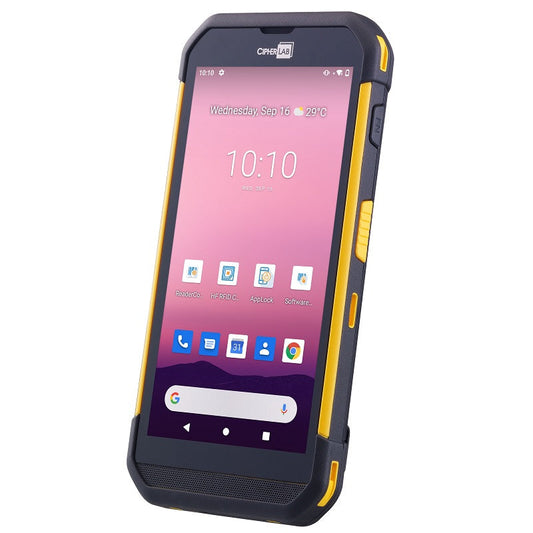 CipherLab RS35 Android touch mobile computer, Wi-Fi, 2D imager SE4770 (AS3574RF1EUG1) – angled view