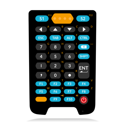Newland N7 Cachalot Pro II Android mobile computer, 38-key keypad, 2D imager (N7-Pro-W4-S3) – 38-key keypad layout