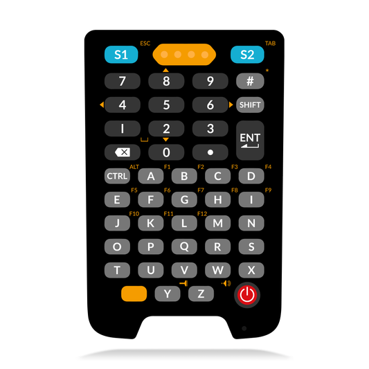 Newland N7 Cachalot Pro II Android mobile computer, 47-key keypad, near/far 2D imager (N7-Pro-W4-E4) – 47-key keypad layout