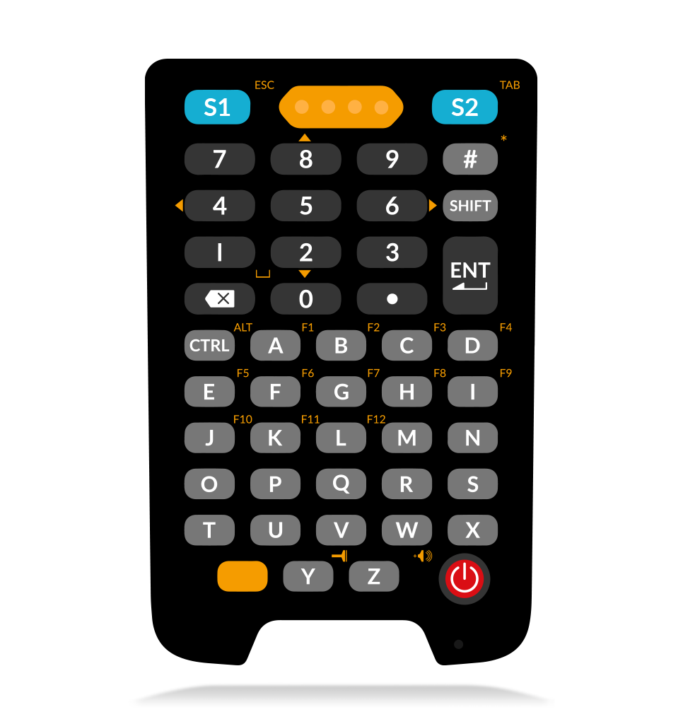 Newland N7 Cachalot Pro II Android mobile computer, 47-key keypad, 2D imager (N7-Pro-W4-S4) – 47-key keypad layout