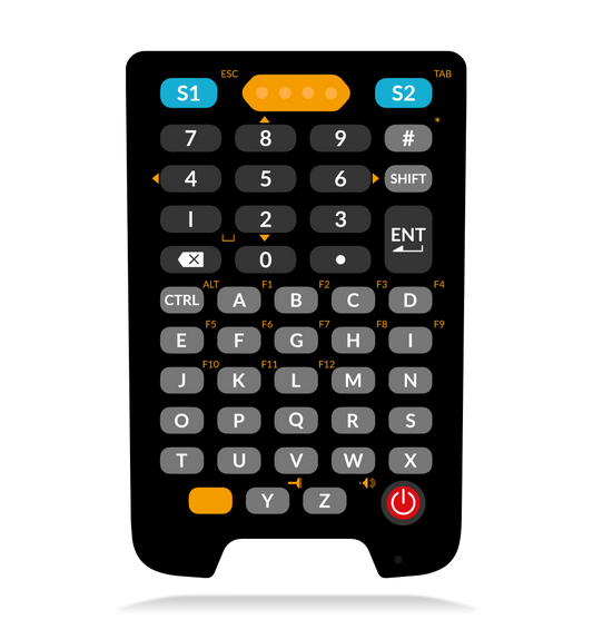 Newland N7 Cachalot Pro II Android mobile computer, 47-key keypad, 2D imager (N7-Pro-W4-S4-A13) – 47-key keypad layout