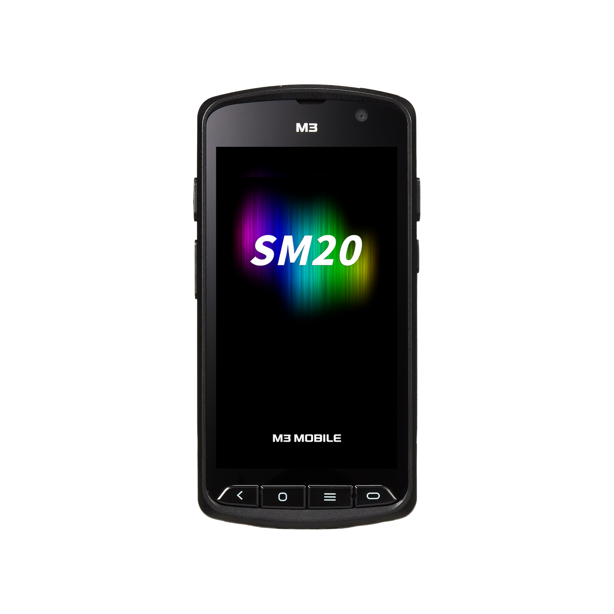 M3 Mobile SM20 F freezer model rugged Android full-touch mobile computer, 5" display, SE4710 scan engine, 4G, standard battery (SM2F4R-R2CHSS-HF) – front view