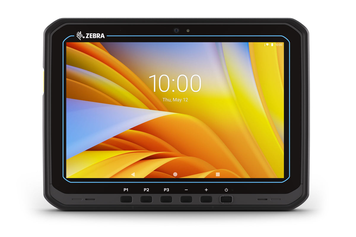 Zebra ET60 rugged tablet, Android (GMS), Wi-Fi only (ET60AW-0HQAGN00A0-A6) – front view, heated touchscreen
