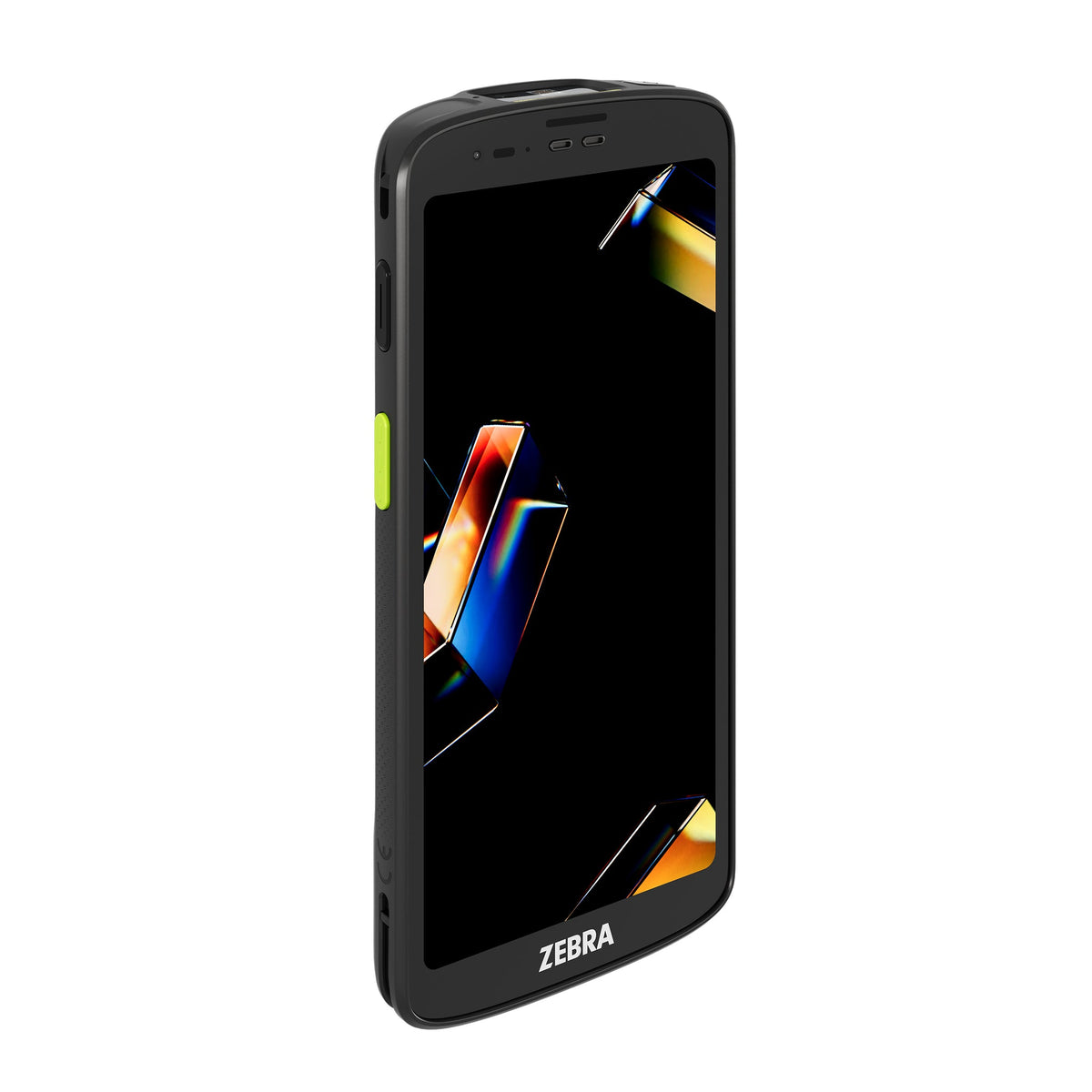 Zebra TC201 TC2010-083P4BA01-A6 rugged Android mobile computer – angled front view from the right