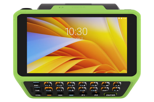 Zebra WT6400 wearable wrist computer, 23-key function alphanumeric keypad (WT0-WT64B-K6DCE2A6) – front view