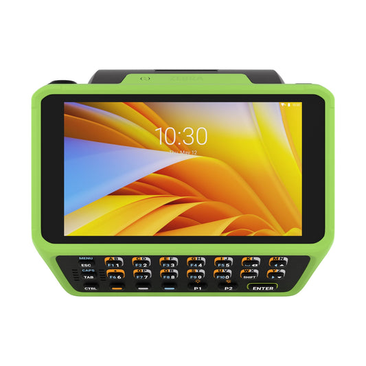 Zebra WT6400 wearable wrist computer, 23-key function alphanumeric keypad (WT0-WT64B-K6DCC2A6) – front view
