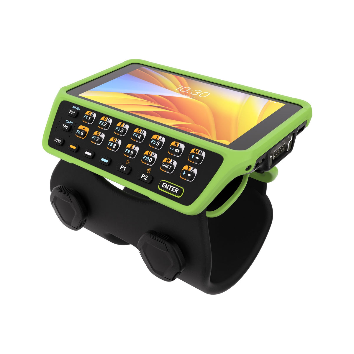Zebra WT6400 wearable wrist computer, 23-key function alphanumeric keypad (WT0-WT64B-K6DCC2A6) – on wrist strap
