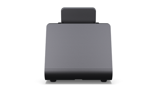Elo Z10 POS stand Gen 1 for I-Series 4 Slate, front view, dark grey