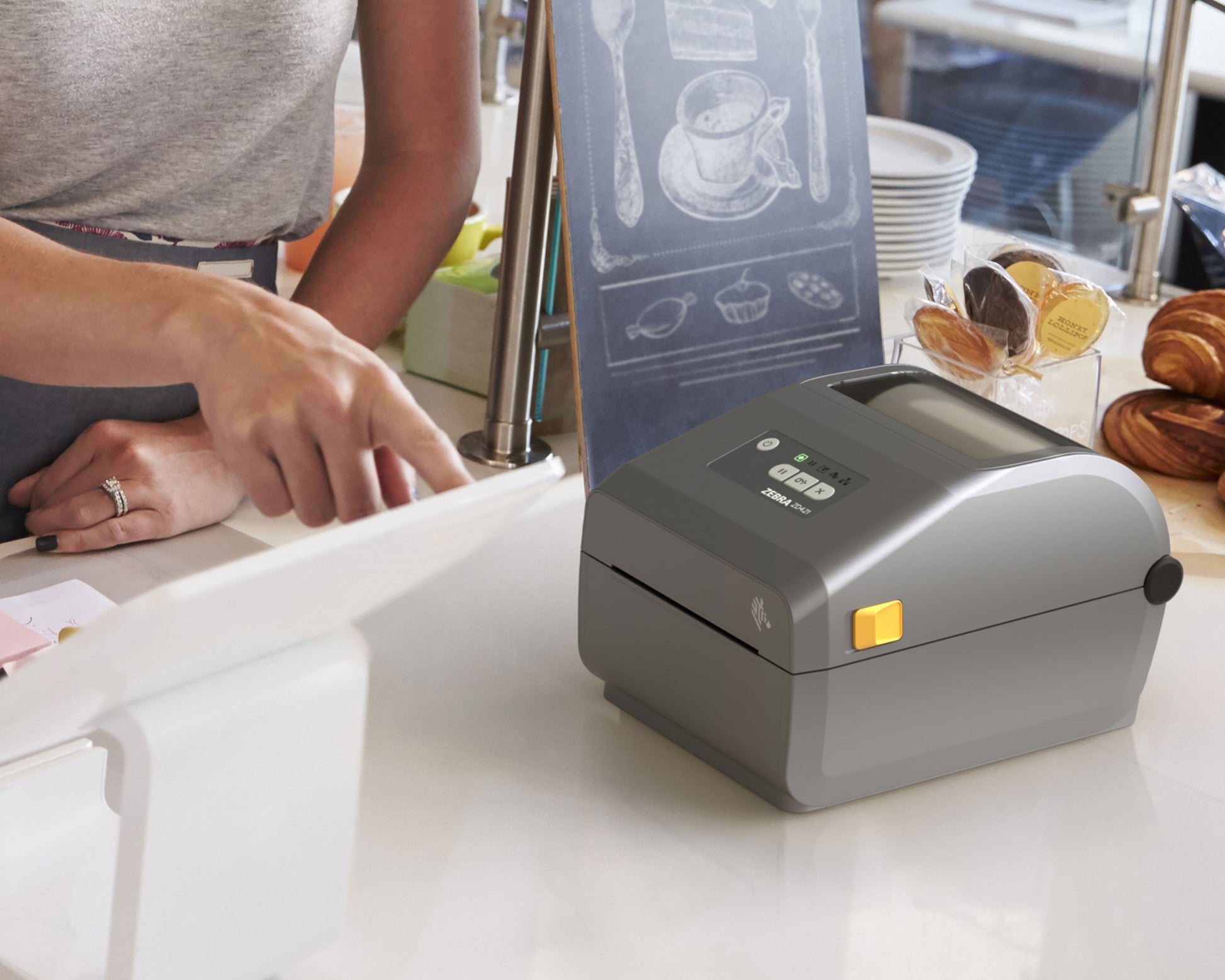 Zebra ZD421d Desktop Label Printer (ZD4A042-D0EM00EZ)
