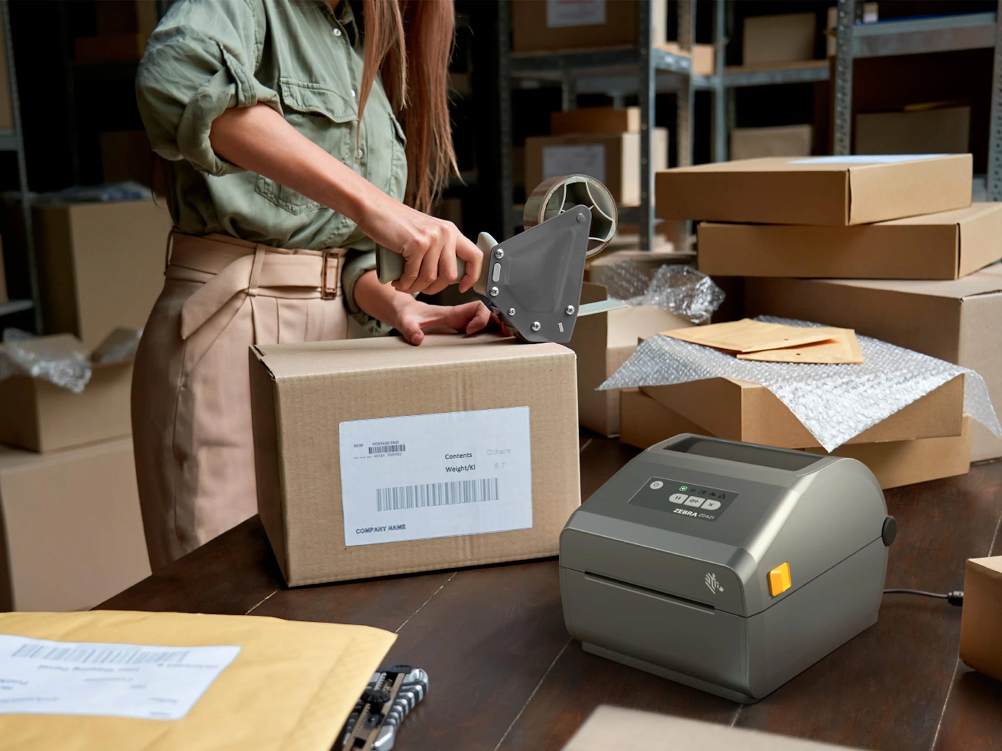 Zebra ZD421d Desktop Label Printer (ZD4A042-D0EW02EZ)